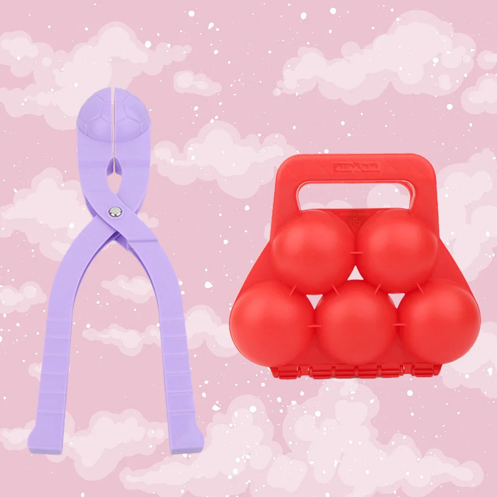 2 قطعة قالب غير قابل للانزلاق مقبض بلاستيكي ألعاب خارجية شتوية سريعة وسهلة مستديرة للأطفال ثلج
