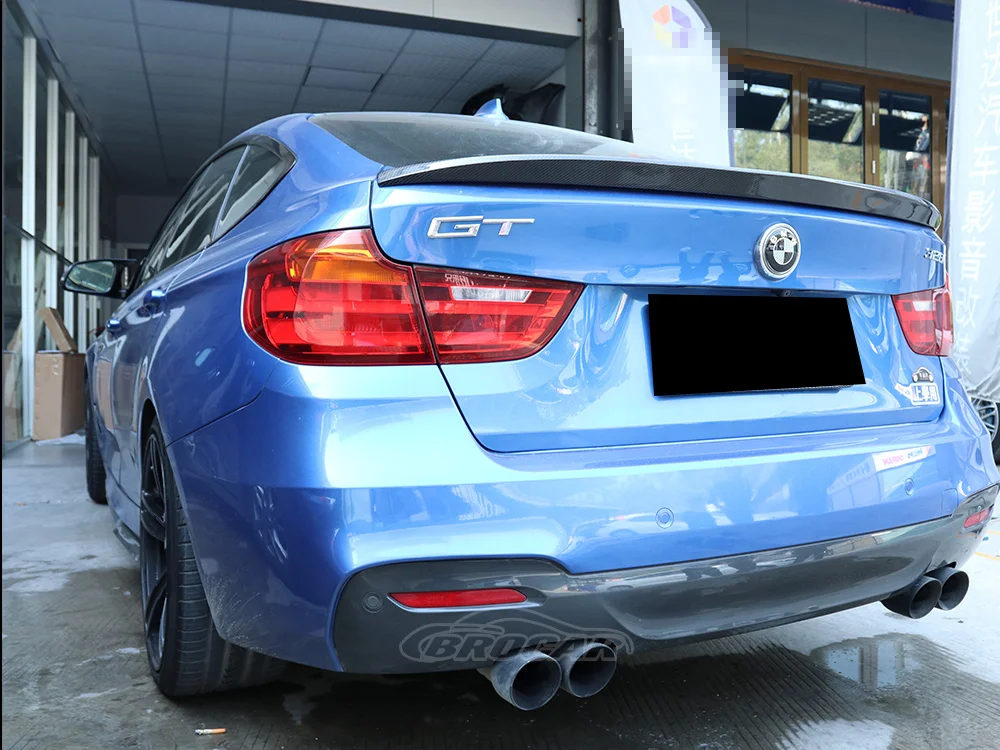 

For BMW 3 Series GT F34 2014 - 2020 3D Style Car Tail Wing Real Carbon Fiber Color Rear Spoiler Trunk Boot Wing Spoiler tuning