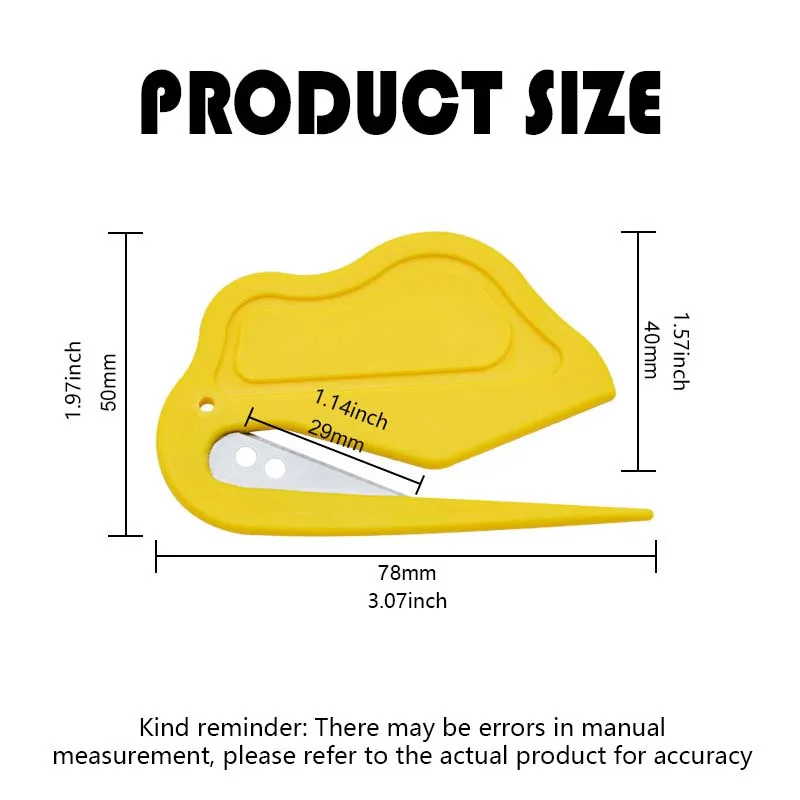 1 Piece Letter Opener Envelope Mail Slitter With Razor Wrapping Cutter Box Mail Double-edged Safety Opener For Home Office Paper