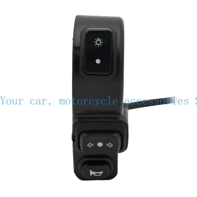 

31BC Motorcycle Head Light Turn Switch Motorcycle Headlight Horn Turn ON/Off Control Switches 3-in-1 Light Horn Turn Switch