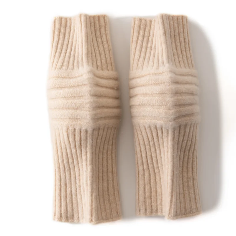 Ginocchiere calde in cashmere per uomo e donna, scaldamuscoli universali in cashmere per uomo e donna, cuscinetti caldi invernali, 1 paio di