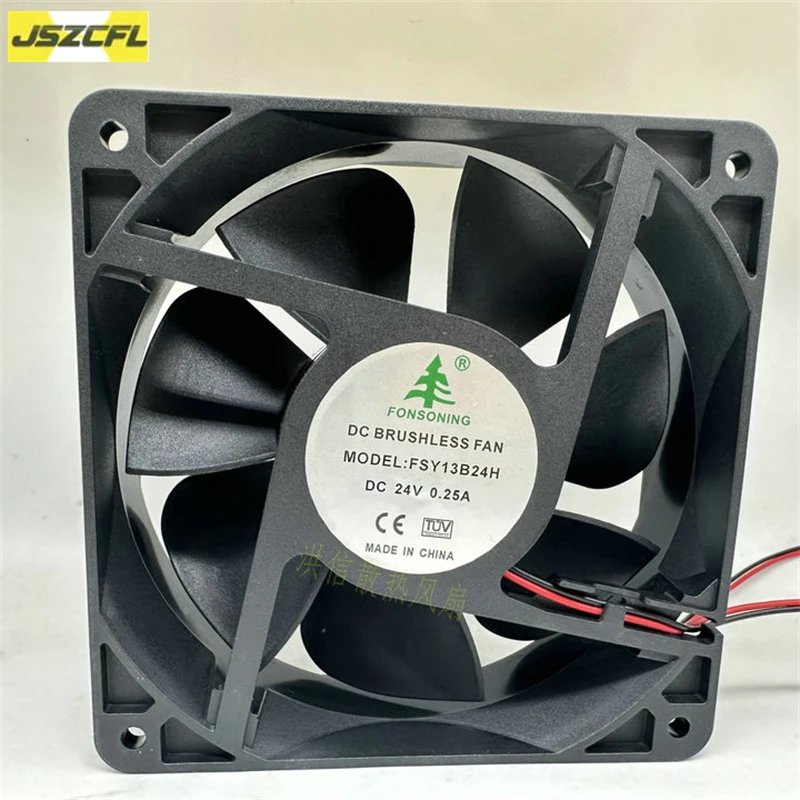

1 шт. для FONSONING FSY13B24H DC 24 В 0,25 А 120x120x38 мм 2-проводной охлаждающий вентилятор