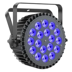 Par Light RGBWA UV 6-In-1 LED 8W Light Beads Stage Light Fieryzeal DJ Light luci da discoteca Audience Wedding