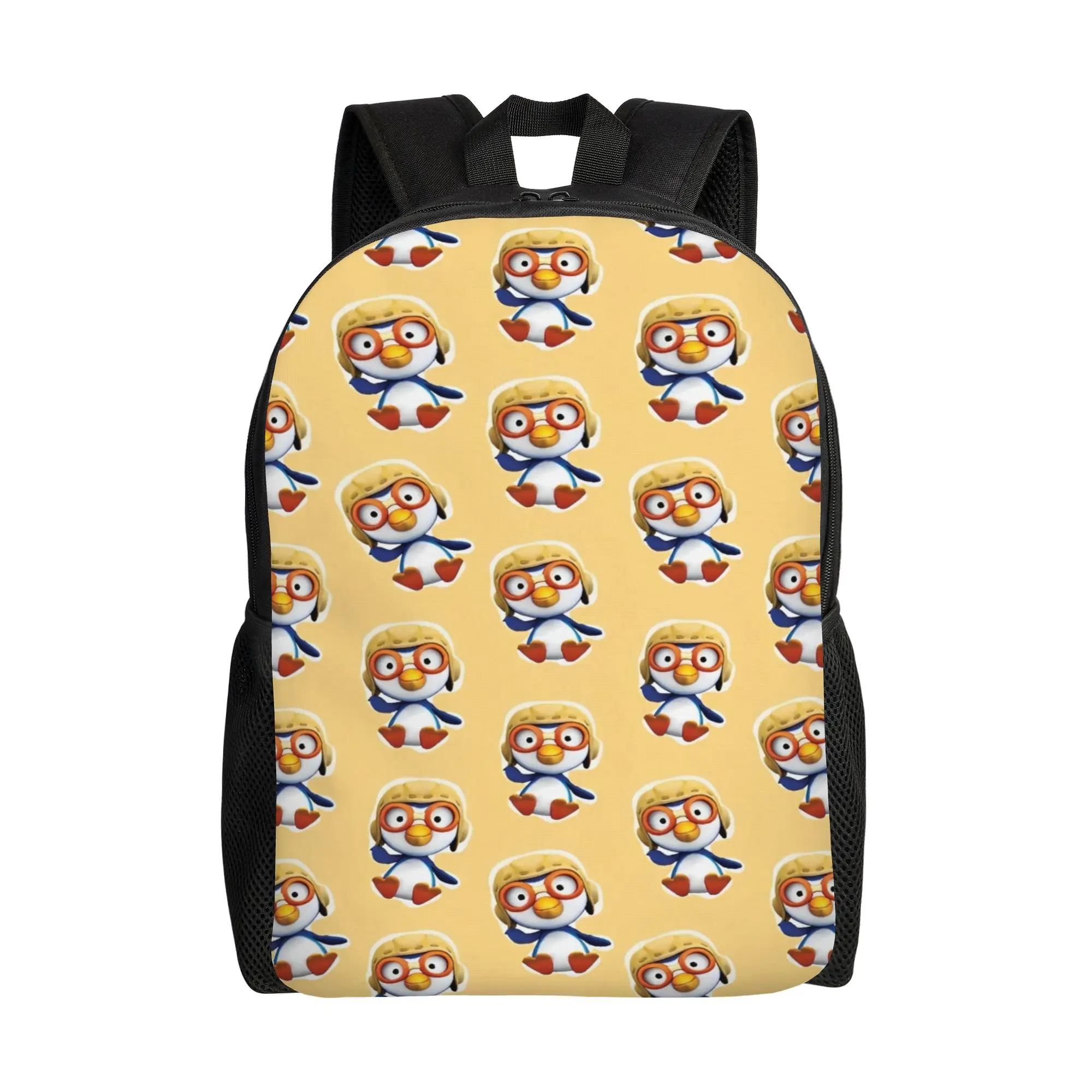 Pororos Cartoon Penguin Backpack  University Backpacks Girl Cute School Bags Custom Soft Rucksack