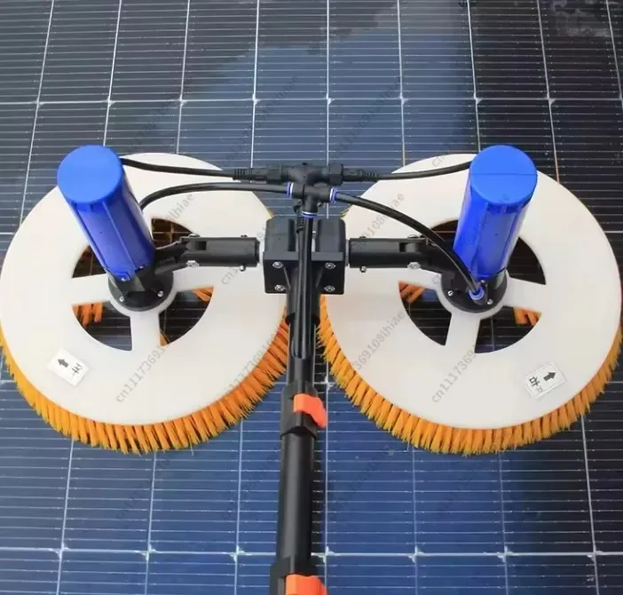 Double Head Automatic Cleaning Robot Brush Solar Panel Washing Machine - Auto for Solar Panels