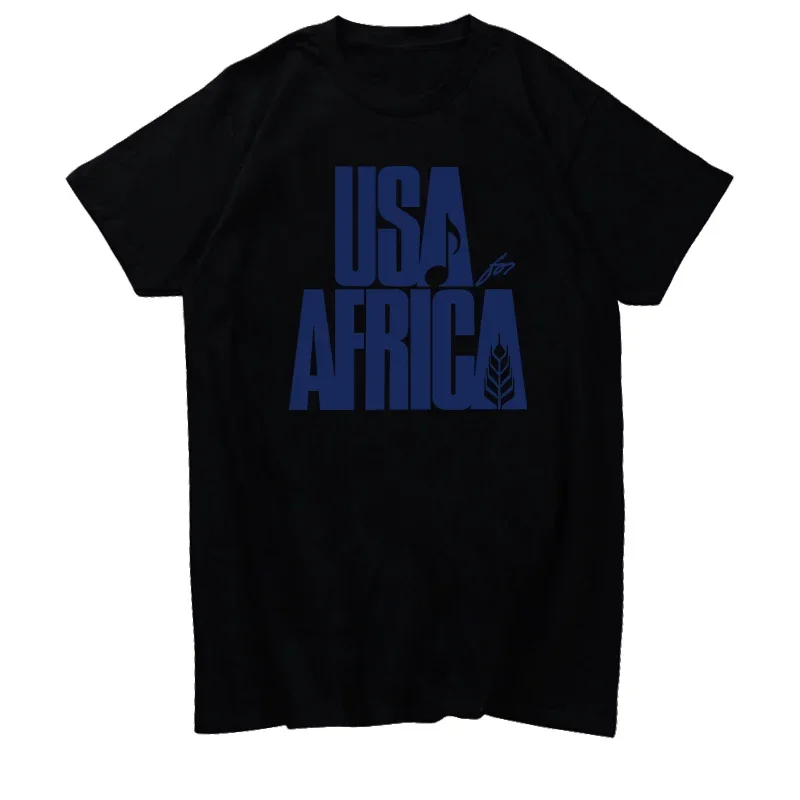 We Are the Worlldd Anniversary USA for Africa United Artists Harajuku graphic t shirts short sleeve t-shirts Men's clothing