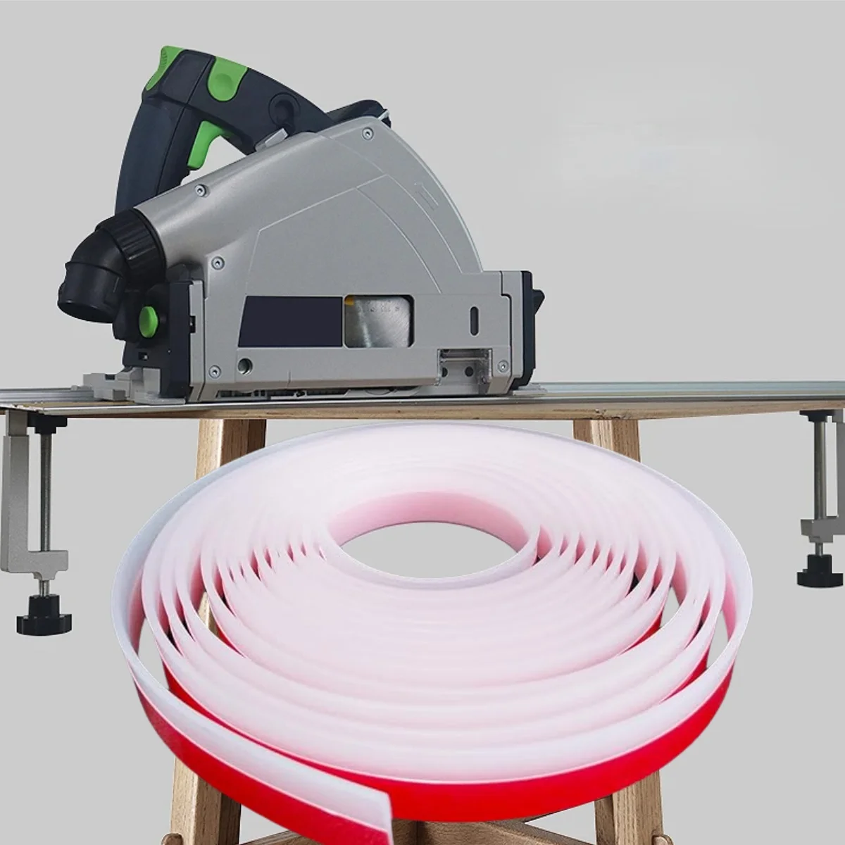 شريط بديل ذاتي اللصق متوافق مع مسار Festool ومنشار دائري  ، مسار حماية الحواف المضاد للشفافة #6