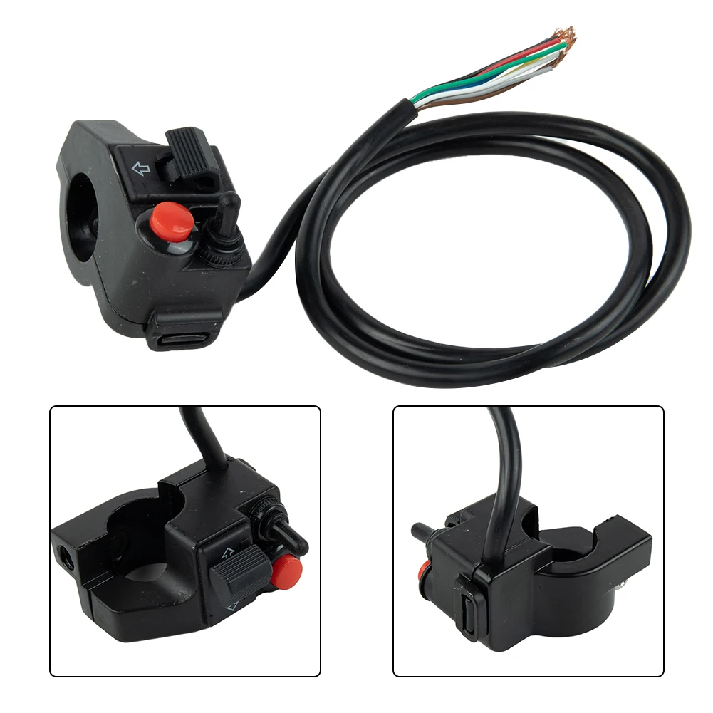 Motorcycle Switches Switch Button Turn Signal Handlebar Switch Headlight Button 6*5*3.5CM ABS Black Weight: 90G Brand New