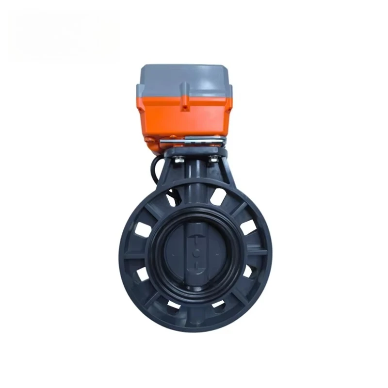 4 inch electric valve flow control 3 inch PN16 for water and gas polyvinyl chloride polypropylene UPVC material