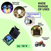 433MHz Dry Contact Relay Module – DC12V RF Remote Control Switch for Gate & Light