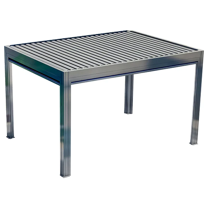 

Gazebo Aluminum Alloy Villa Courtyard Gazebo Outdoor Garden Leisure Electric Venetian Shade Pavilion Aluminum