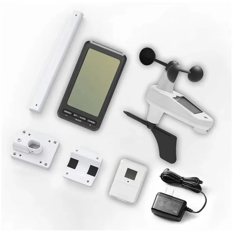 

Multifunctional 3-in-1 Temperature Wind Speed and Direction Sensor Portable Wireless Marine Anemometer Weather Station