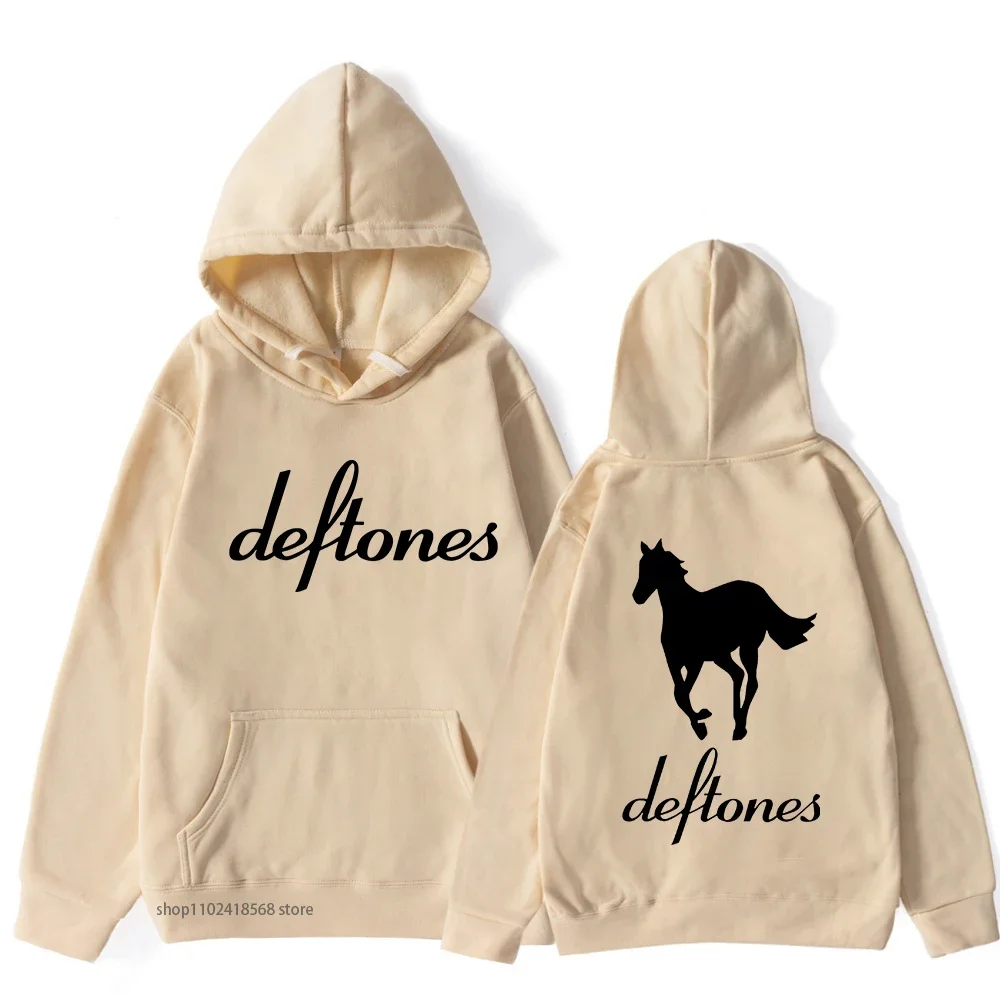 Deftones Hoodie Hip Hop Mens Around The Fur Tour Band Sweatshirt Goth Retro Grunge Pullovers for Male Streetwear Women Y2k Hoody