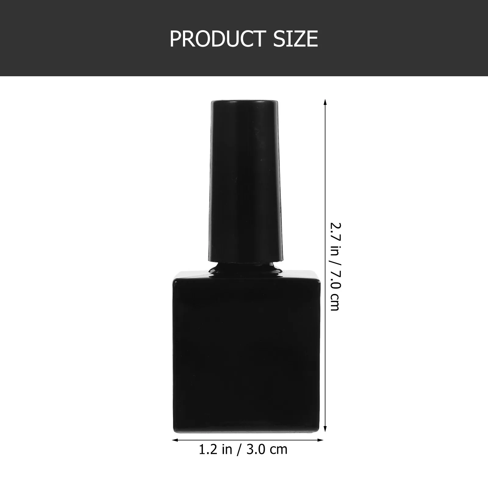 6Pcs Nail Gel Polish Bottles Glass Small Refillable Sealed Leakproof Portable for Travel Salon Home Use Fingernail Brush Bottle