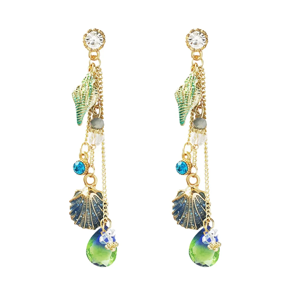 

Shell Conch Earrings Fashion Accessories Creative Design Decorative Piercing Stylish Jewelry Beach Party Gifts
