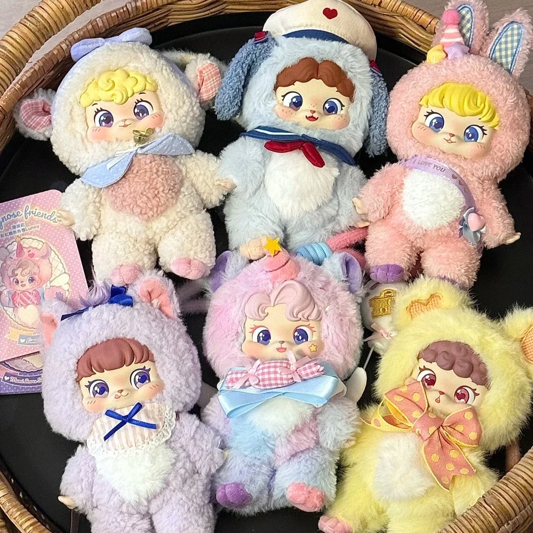 

Presale Puffynose Friends Memo Series Plush Blind Box Toys Sweet Lovely Doll Action Figures Mystery Box Bag Pendants Girls Gifts