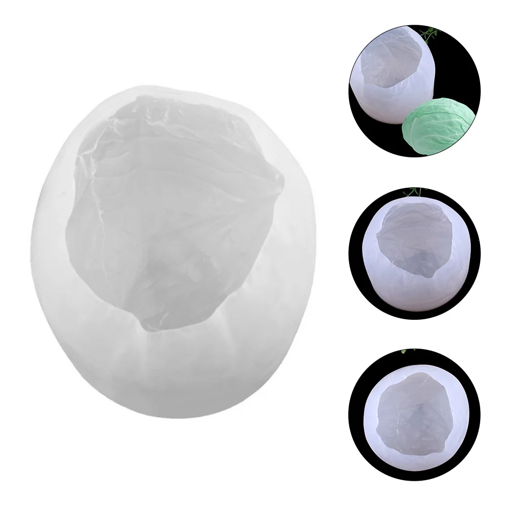 

1Pcs Silicone Mold Simulation Vegetable Shaped Stereo Cabbage Making Mould DIY Handmade Craft Tool Artificial Vegetable Casting