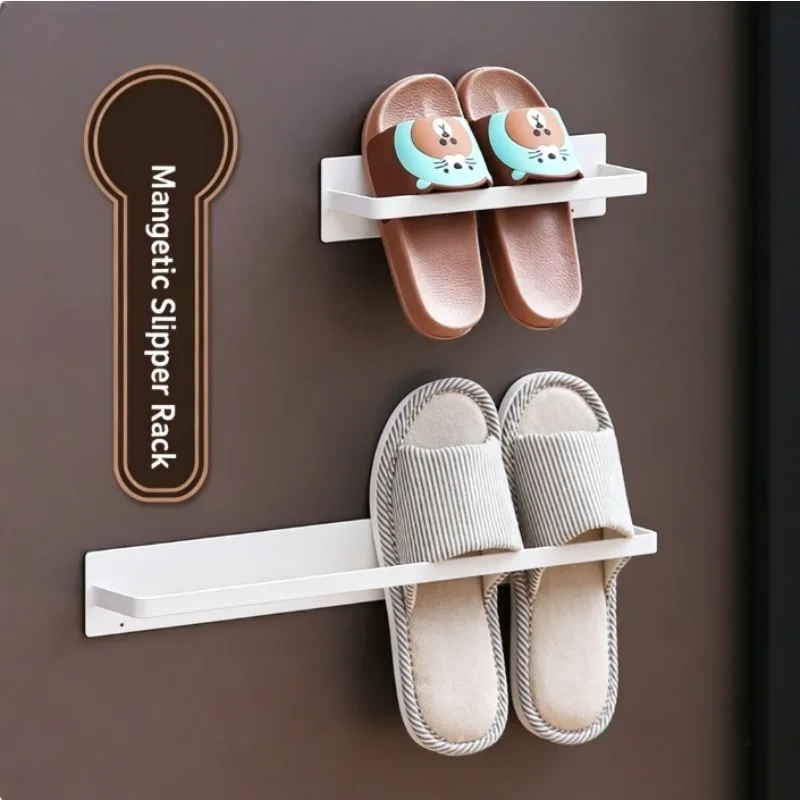 Magnetischer Schuhhalter zum Aufhängen an der Tür, multifunktionales Aufbewahrungsregal, Schuhregal für den Eingangsbereich, Wandmontierter magnetischer Aufbewahrungsregal für die Tür
