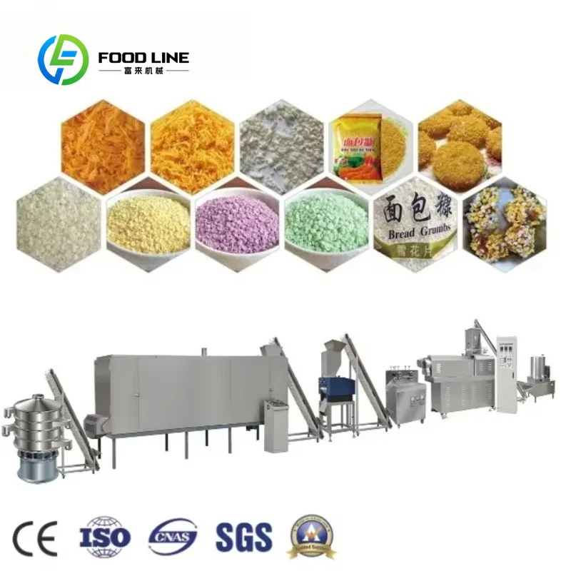 Customized Small Baked Bread Crumb Production Line Crispy Food Making Equipment For Mini Food Processing Workshop