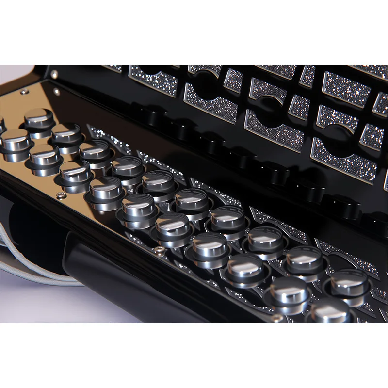 Professional Diatonic Bayan Accordion Adult Grading Performance Beginner Keyboard Instrument 21 Keys 8 Bass Solid Wood OEM Brand view 3