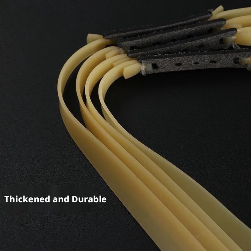 Special flat rubber band for slingshot 2.0, frost-resistant, strong, tough and durable, high elasticity, no-tie rubber band