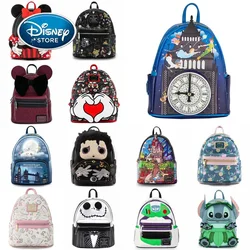 Disney PU Leather Women zaino Cartoon Chocolate Mickey Hawaii Ice Cream Stitch Baby Yoda Brand Handbag For Girls Shoulder Bag