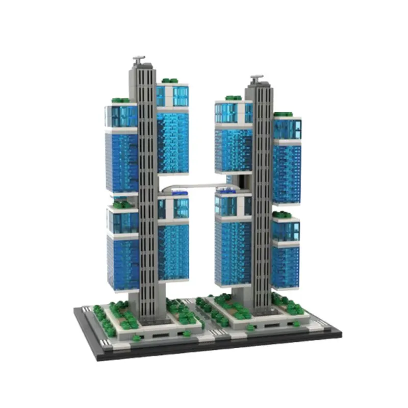 Spot MOC-2749pcs Street View Architectuur DIY Kleine Deeltjes Assemblage Bouwstenen Puzzel Speelgoed Model Cadeauset Ornament