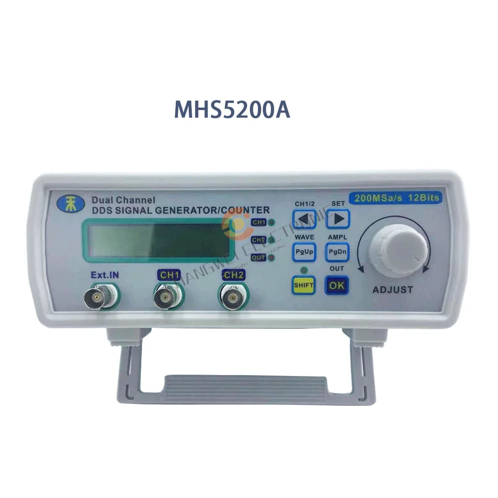 MHS5200A Full Digital Control DDS Dual Channel Function Arbitrary Wave Signal Source Generator Frequency Counter Countin