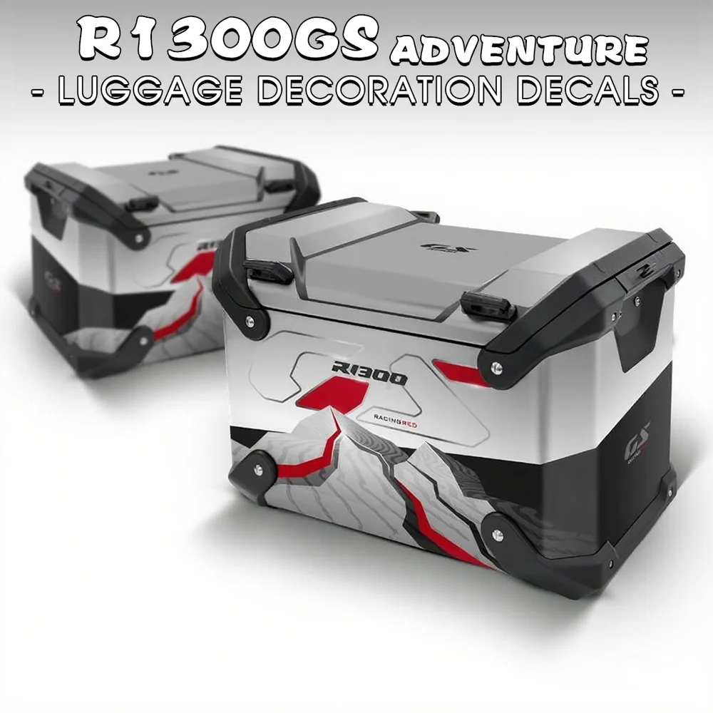 

Для BMW R1300 GS ADV R1300GS ADVENTURE R1300GSA наклейки на чемодан, защитные наклейки для чемодана, комплект украшений для багажа, графика