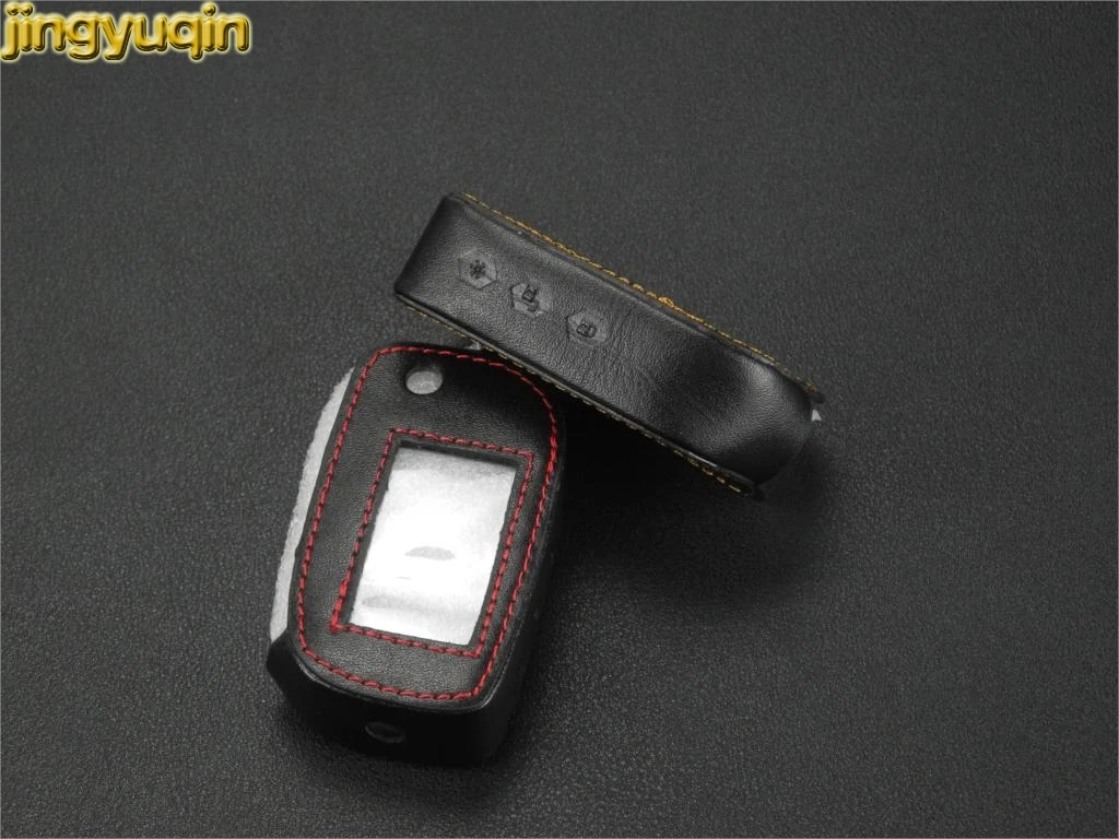 Jingyuqin Folding Flip Remote Leather Car Key Cover For Starline A91 A61 B9 B6 New Arrival Fob Case 3 Buttons Protection
