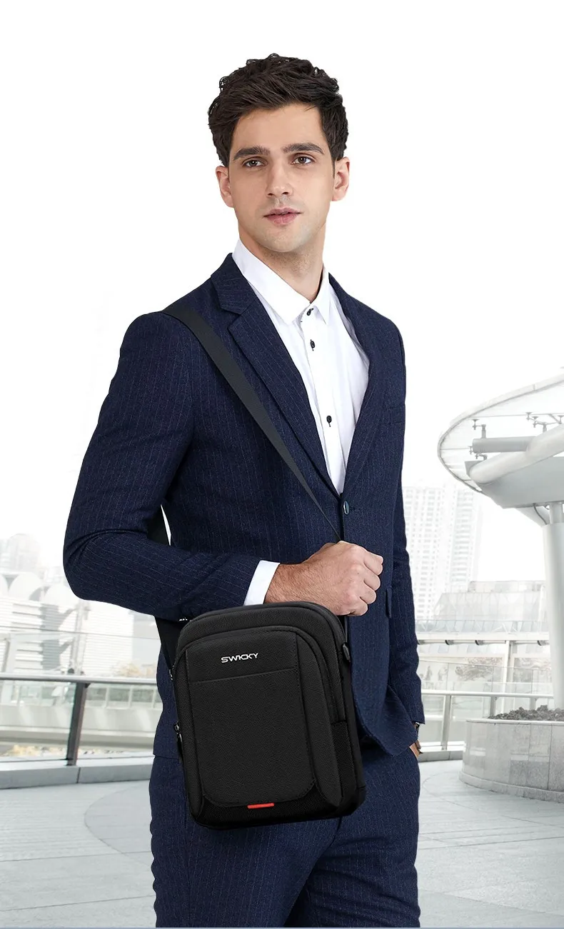 Imagem -06 - Bolsa de Ombro Impermeável Multifunções para Homens Bolsas Multifunções Moda Negócios Casual Viagem Tablet Pacote Transversal Oblíquo 101