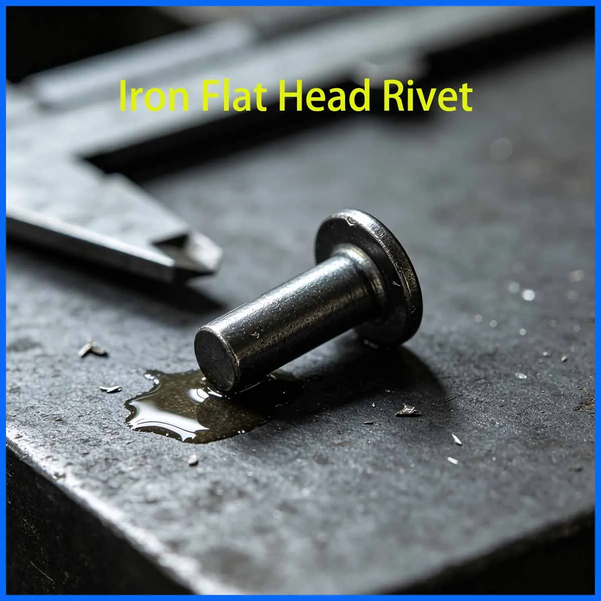 Iron Flat Head Rivet M2 M3 M4 M5 M6 M8 M10 Diameter Size Solid Percussion Fasteners Round Type GB109 Standard