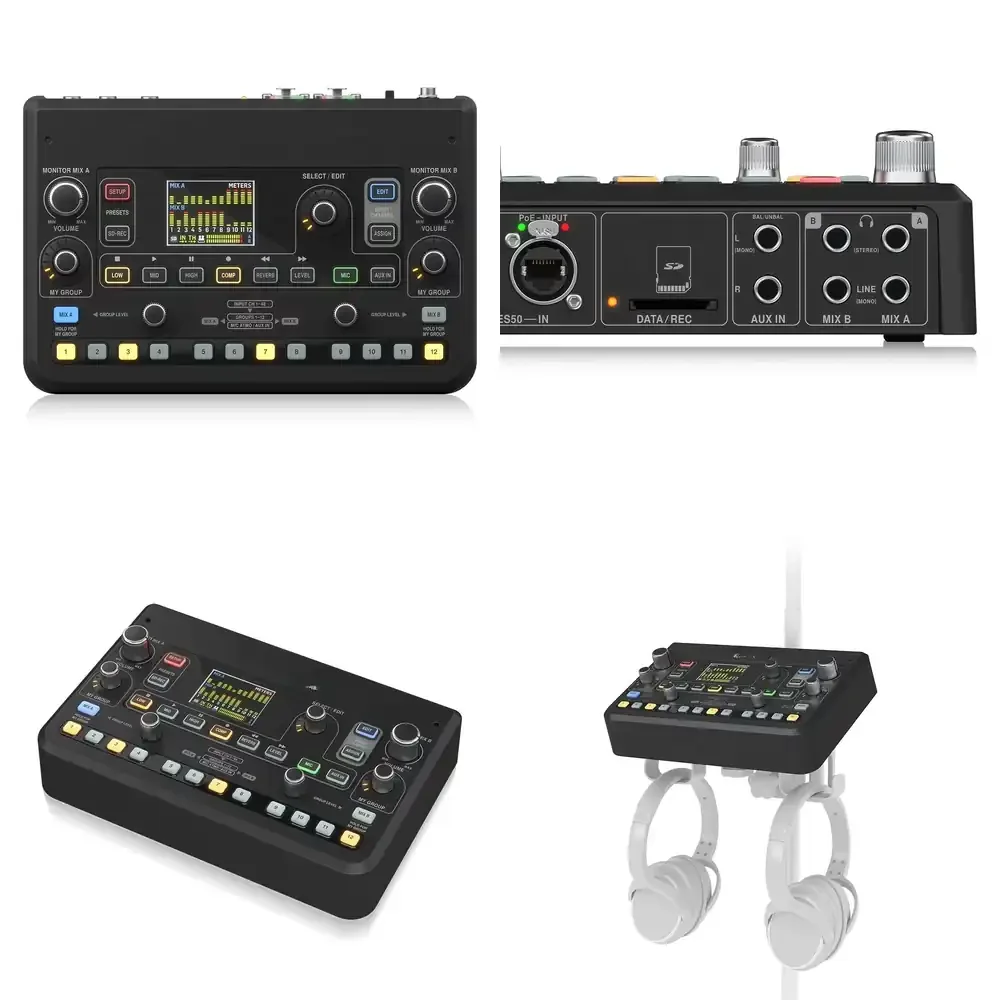 

Midas DP48 Black Mini Mixer Console Personal Mo nitor Studio Mixer