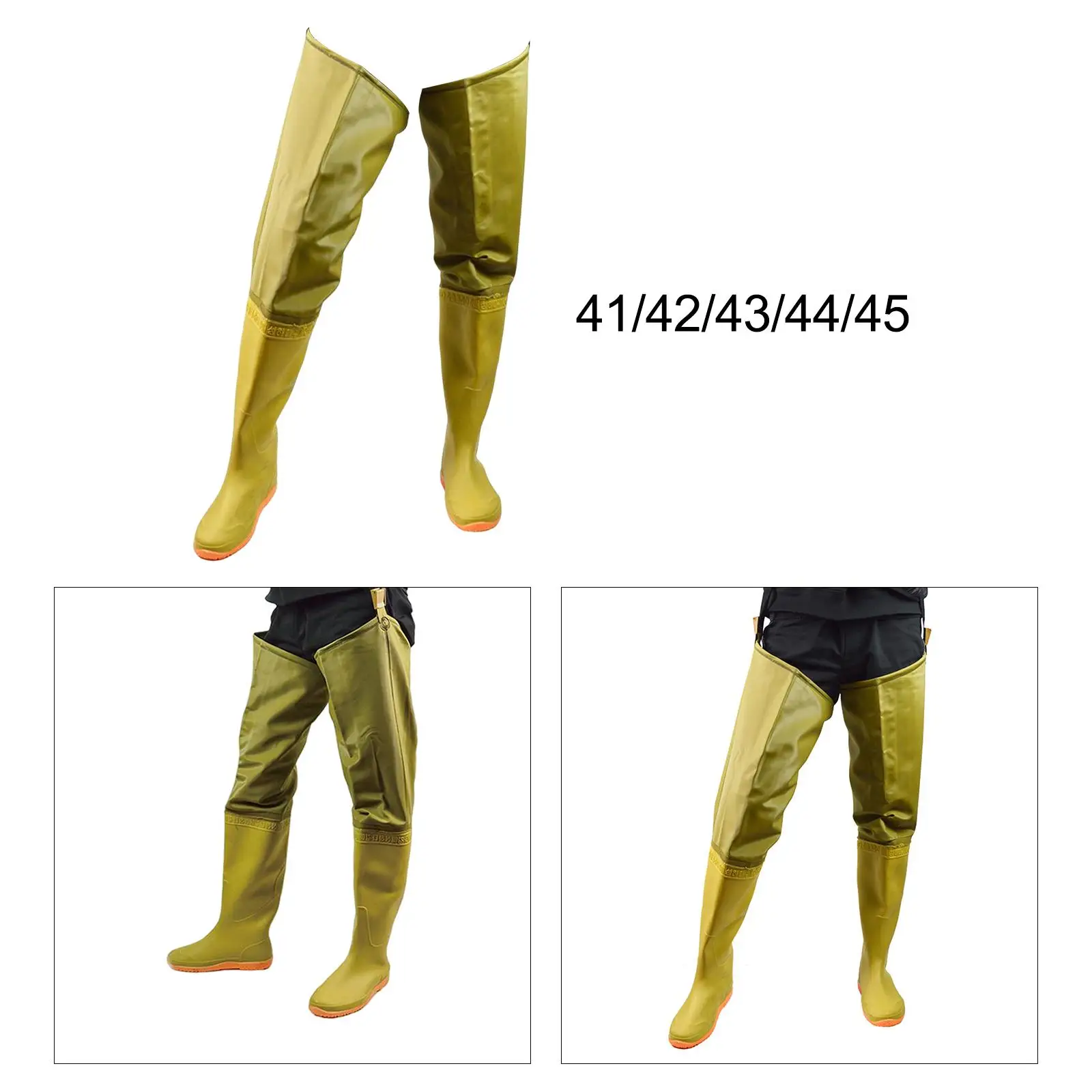 Hip Waders Water Resistant Hip Boots Non Slip Rain Boot for Men Women Bootfoot Wading Trousers for Fly Fishing Wading Climbing