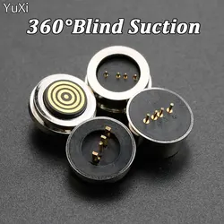 4Pin Waterproof Magnetic Pogo Pin Connector Spring Loaded Male Female 360 ° Blind Suction DC Signal Transmission Charging