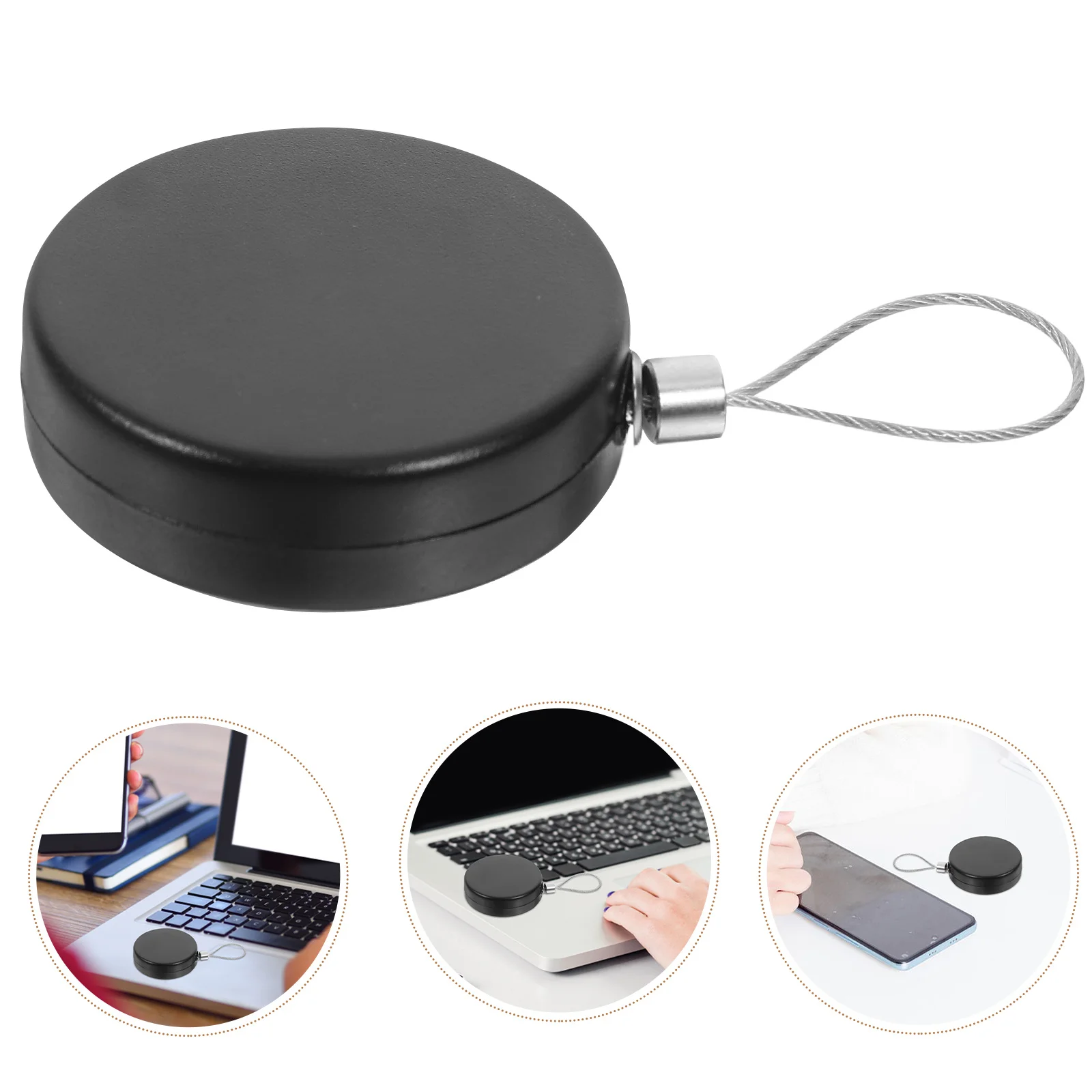 

Выдвижной чехол для троса, защитный держатель стальной проволоки, противоугонные принадлежности, гладкий дизайн, простота в использовании, гибкая катушка для шнура