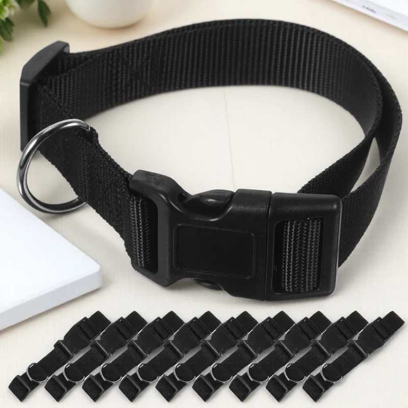

10 Pcs Pet Collar Goat Halters Leads Reflective Adjustable Polyester Collars for Sheep