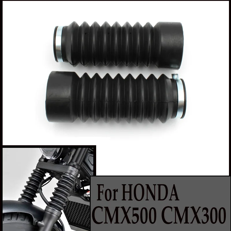 

Pair Motorcycle Fork Gaiters Black Rubber Protection Dust Cover For Honda Rebel CMX500 CMX300 Rebel250 2020-2022