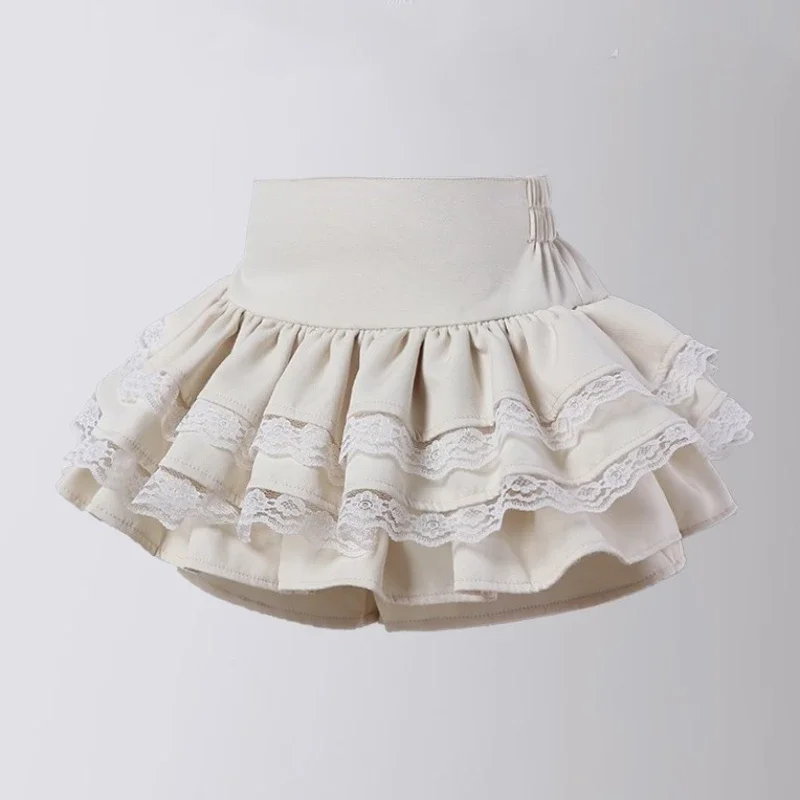 

Skirt for Kids 2-12 Years Teenage School College Style Plaid High Waist Summer Thin Versatile Dance A-line Short Girls Skirt