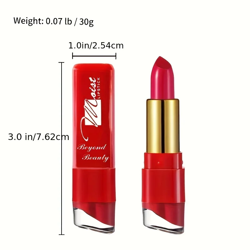 Rouge à lèvres hydratant crémeux 12 couleurs, rouge à lèvres longue durée tour penchée maquillage pour femmes et écolière maquillage pour les lèvres débutants