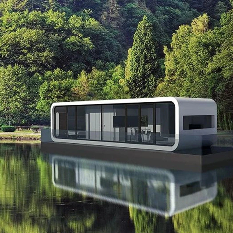 Forest resort 12.5m²/ 25m² /37m² Satellite link Capsule Carbin,prefab elite Mobile 5G IOT hotel, prefabricated metaverse house