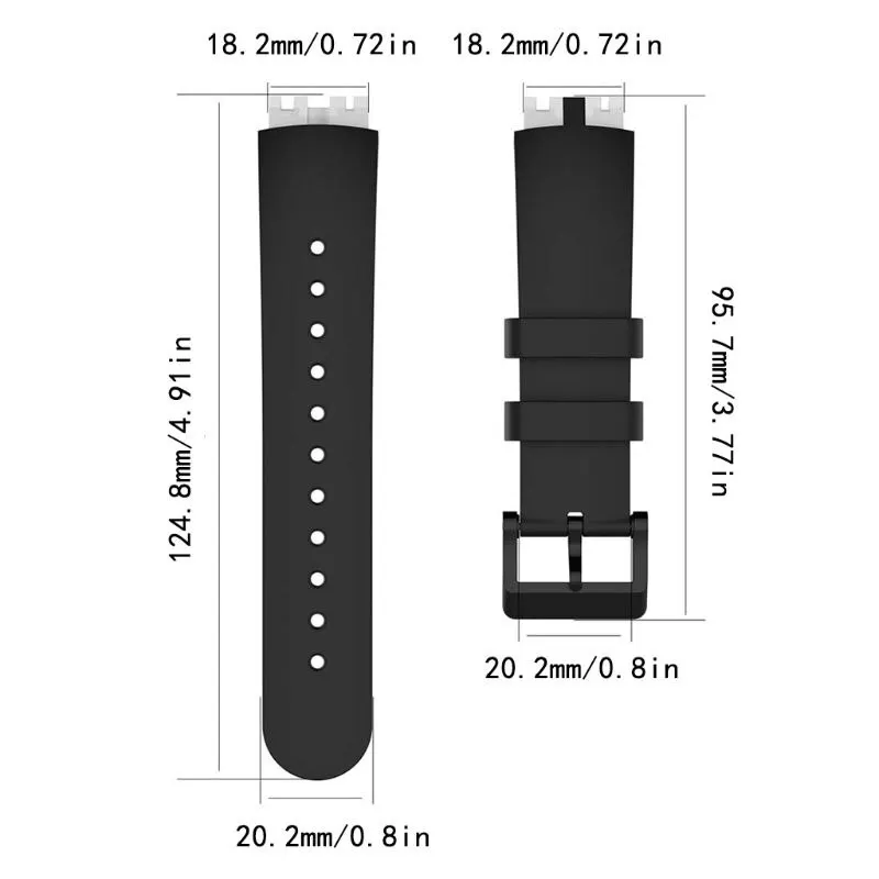 Ticwatch S Silicone strap Replacement Watch Band Strap Bracelet For Smartwatch Knight