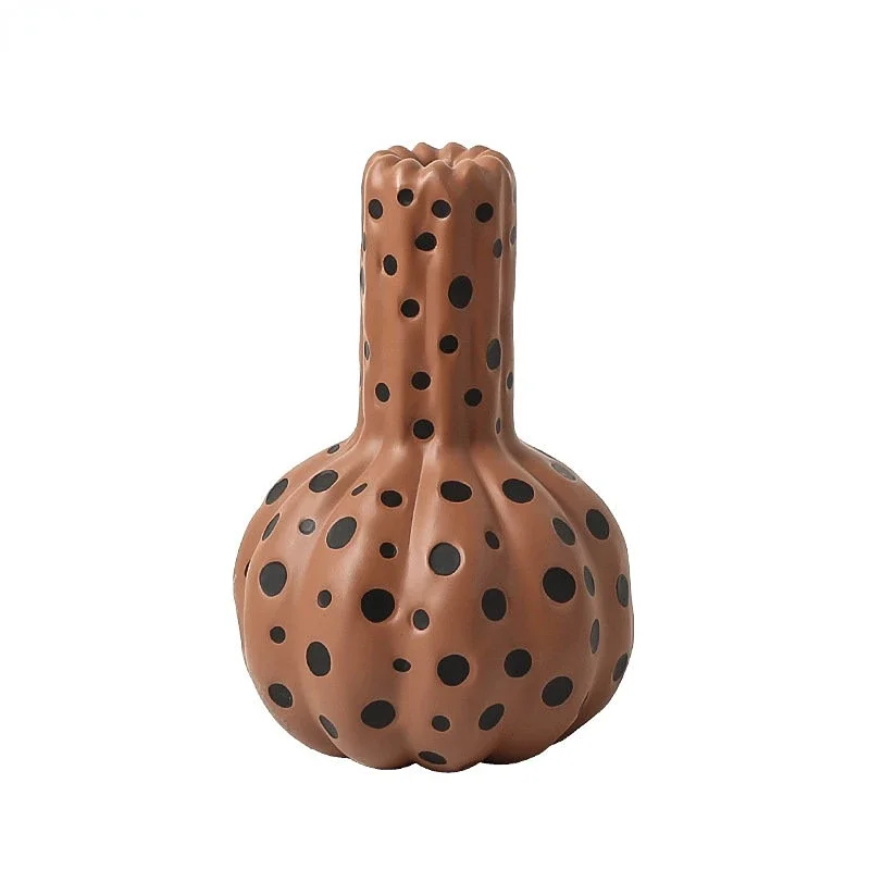 

Resin Ornaments Polka Dot Pumpkin Artwork Fruits Sculpture Minimalism Artificial Abstract Crafts Statue