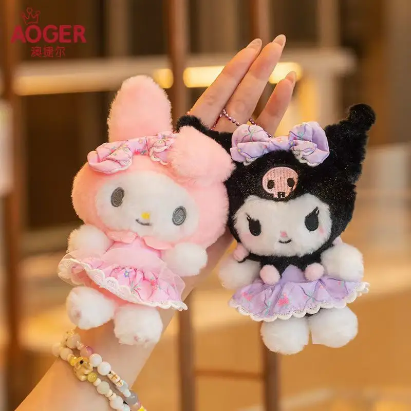 Hello Kitty Cinnamoroll Kuromi My Melody Pochacco brelok pluszowa zabawka plecak wisiorek Cartoon śliczny prezent dla studentów