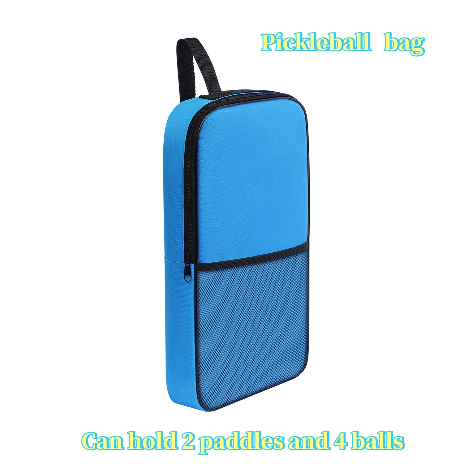 Premium Pickleball Paddle Carry Bag, Black Gray Waterproof Ultra‑Light Handheld Storage Bag for Outdoor Sports Training