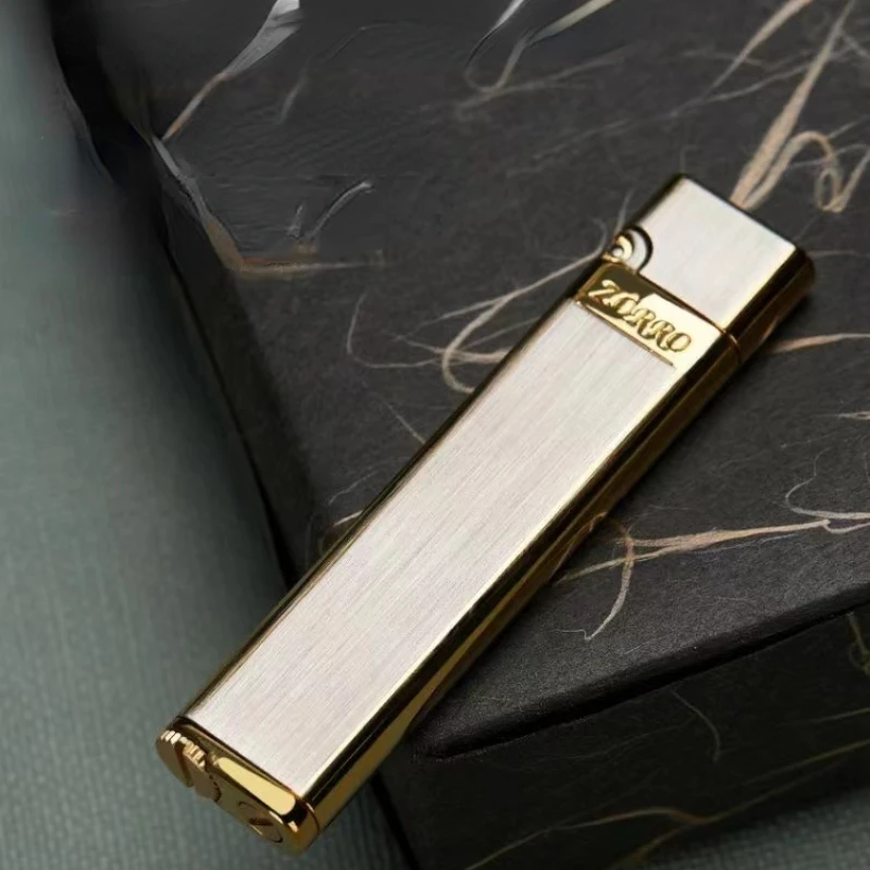 ZORRO High-end Kerosene Lighter Mini Metal Cigarette Lighter Windproof Lighter Portable Open Flame Lighter Gifts for Boyfriend