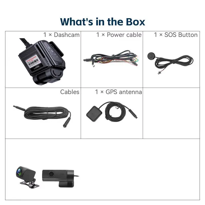 2026 New 2K 1080P 3 Channel Dual Lens ADAS DSM 4G WIFI GPS AI Video Recorder Car Black Box Dash Cam For Truck Taxi Van