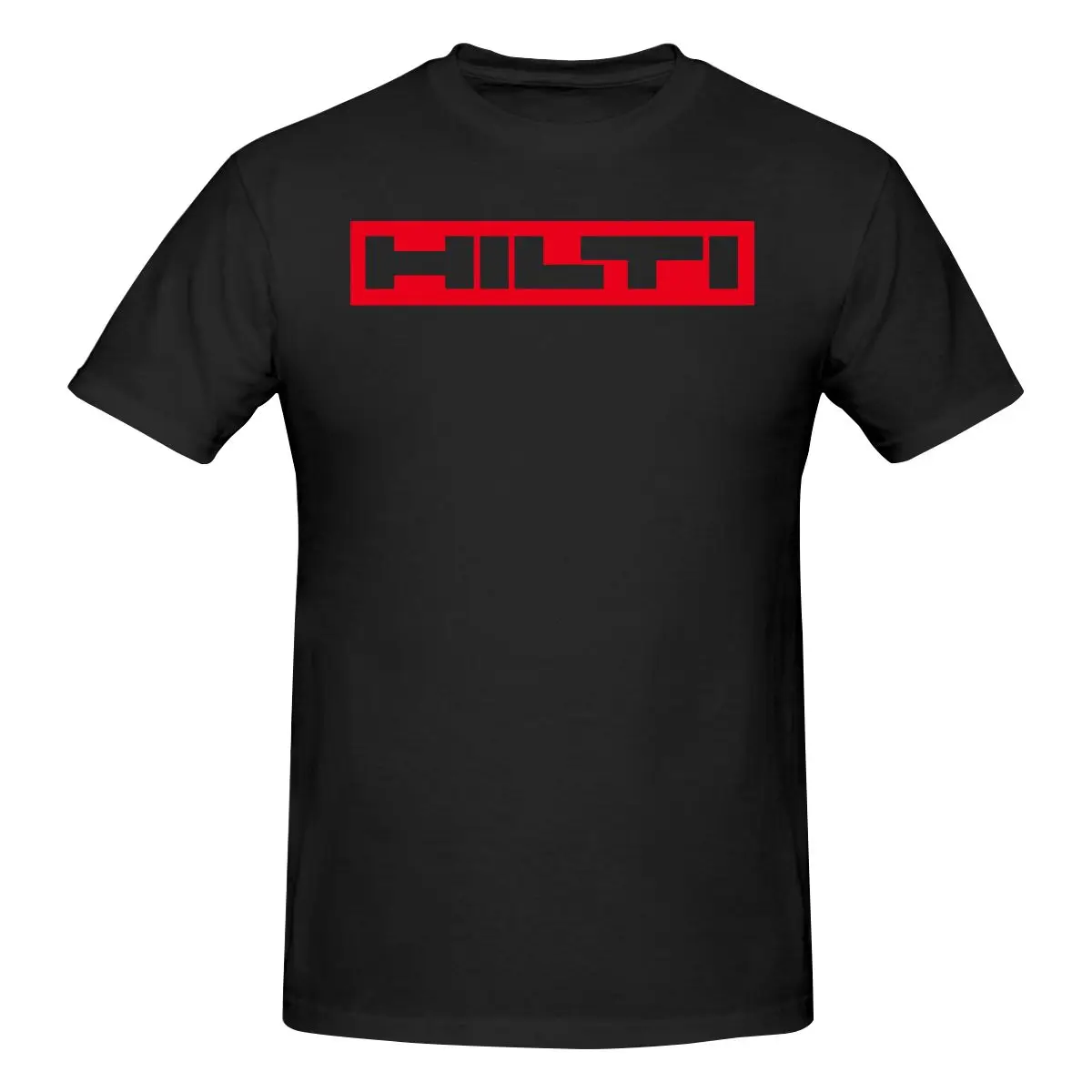 

Hilti Machine Logo T-Shirt Men's Summer Casual Versatile Comfortable Loose Short Sleeve Cotton Crew Neck Top Men's Clothing