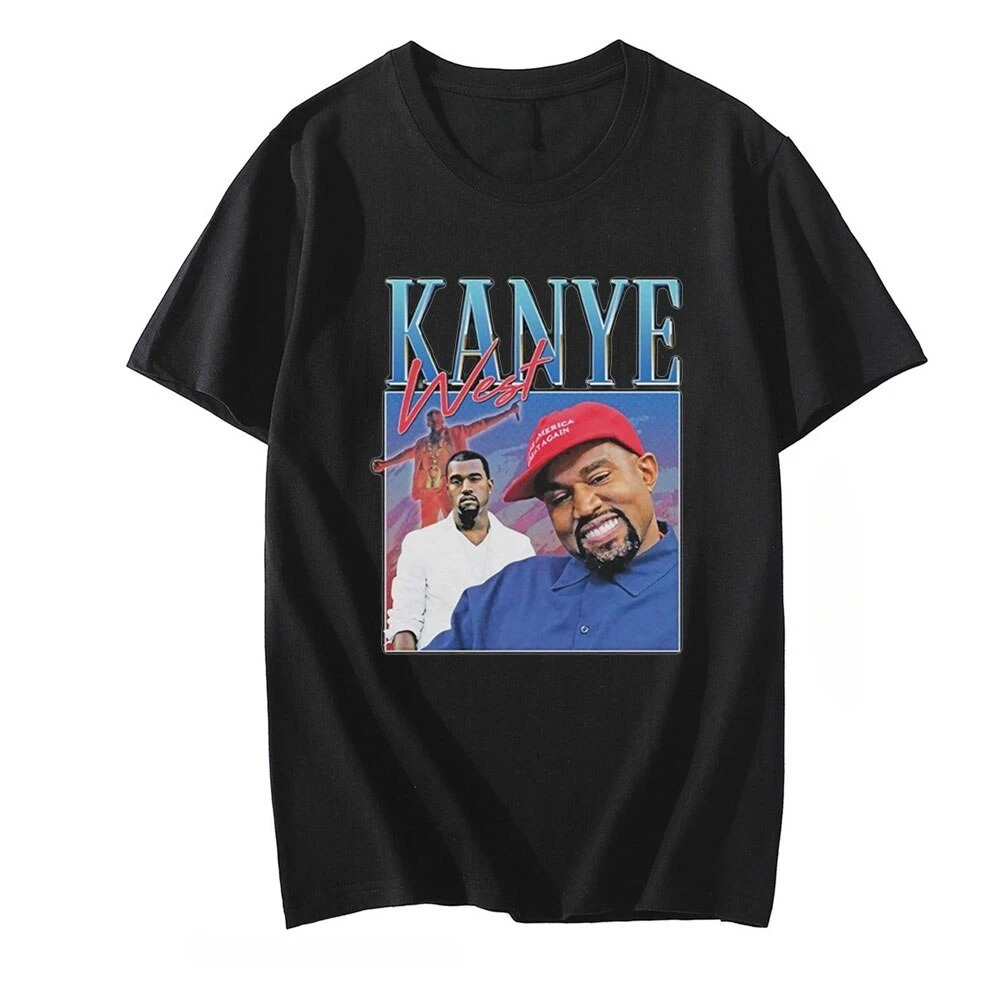 

Kanye 90s Vintage West Graphics Tee Shirt for Men Oversize Cotton Tshirt Streetwear Men New Hip Hop graphic oversized 2024cotton