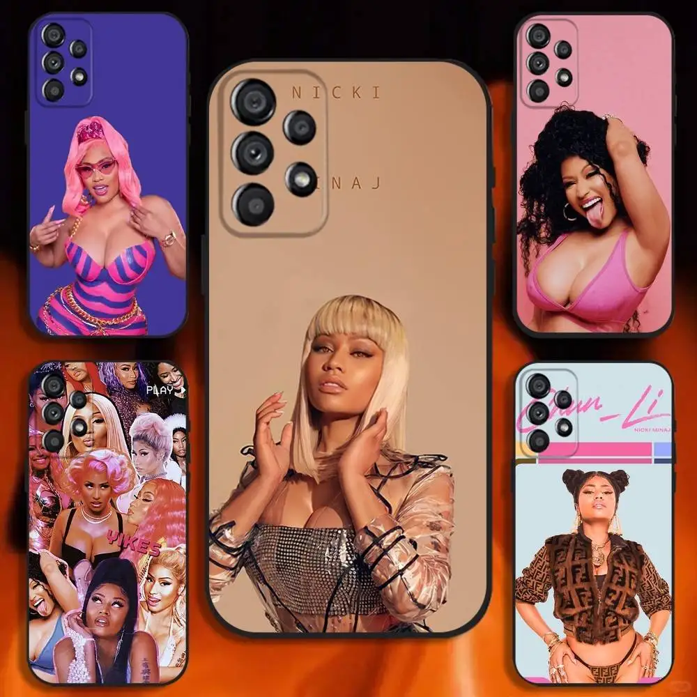 

Nicki Minaj Rapper Phone Case For Samsung Galaxy A20,A21s,A22,A31,A32,A52,A53,A72,73,A80 Soft Black Cover
